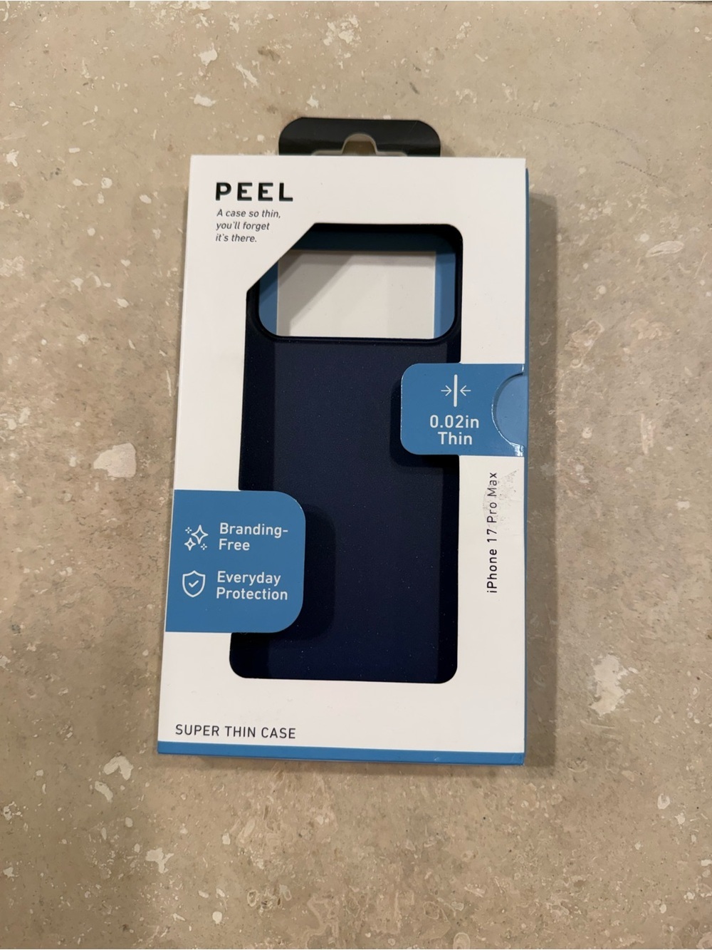 PEEL: Super Thin Navy Blue Case for iPhone 17 Pro Max